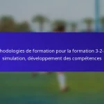 Méthodologies de formation pour la formation 3-2-2-3 : simulation, développement des compétences